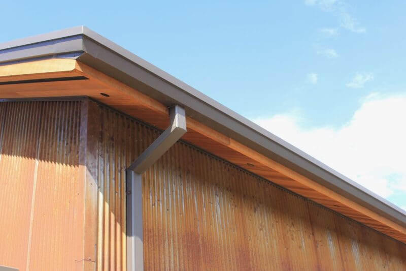 Rust on metal siding