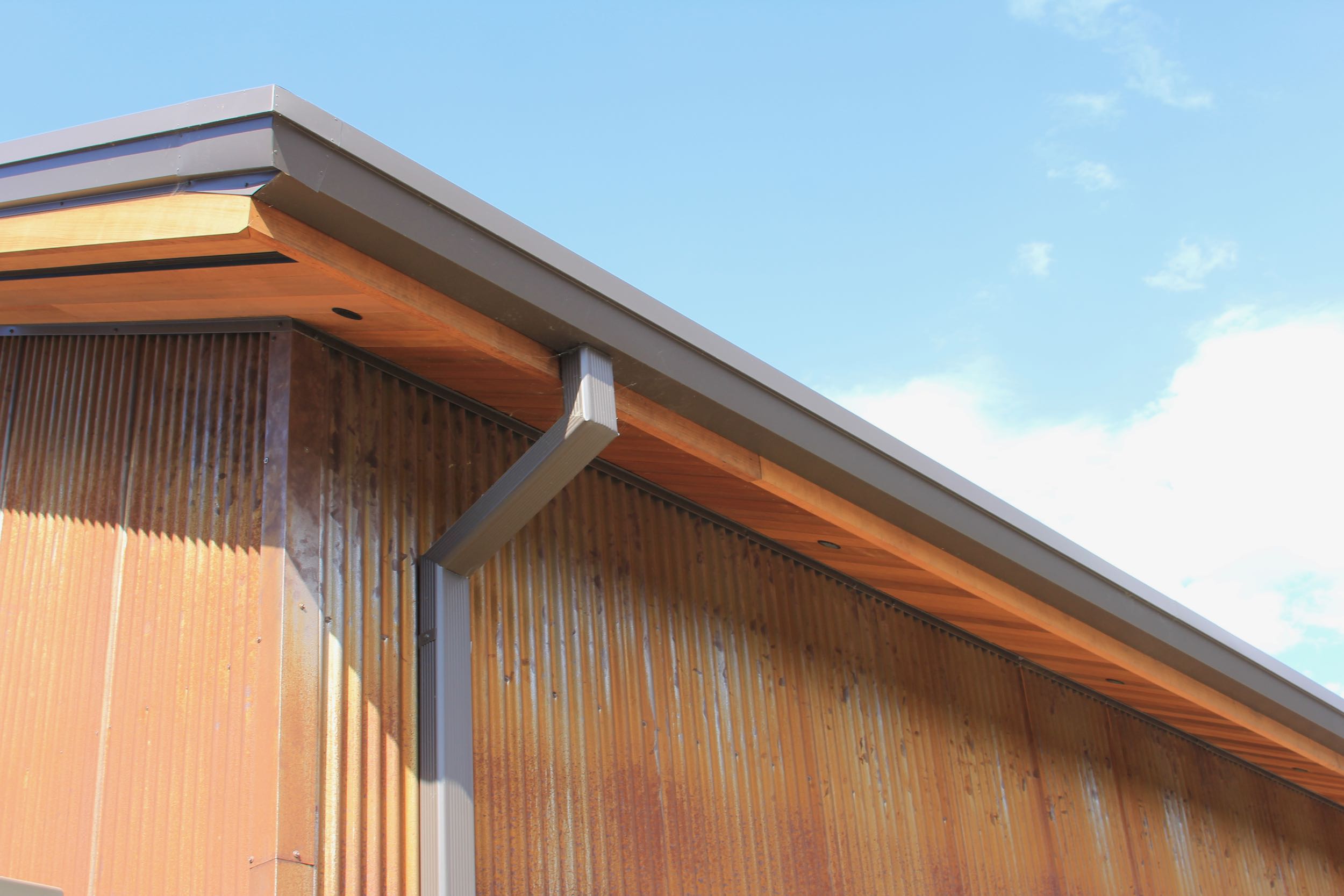 Rust on metal siding